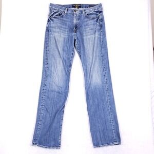 Lucky Brand 361 Vintage Straight 33x34 Blue Jeans Stretch Denim Casual